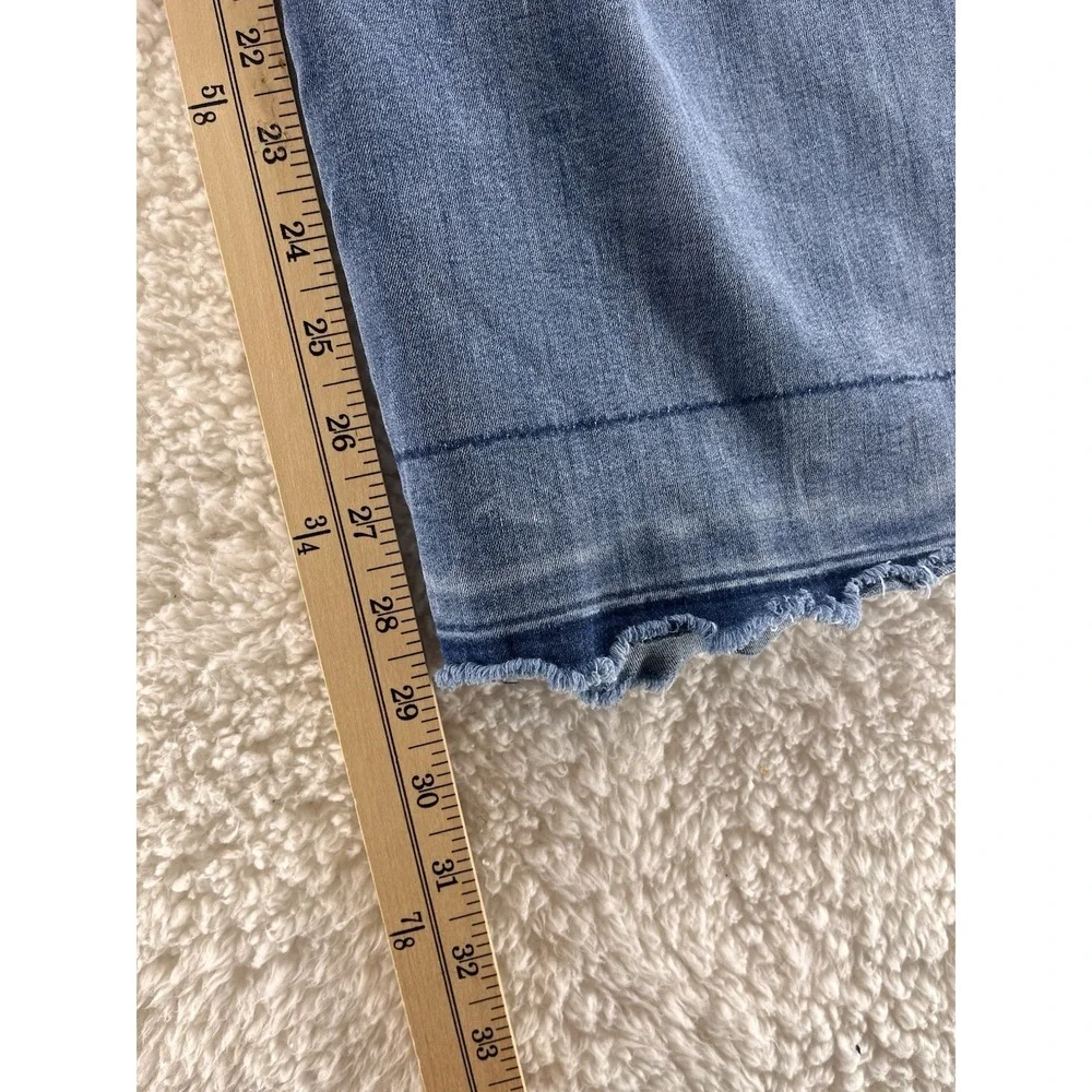 NYDJ Mona Wide Leg Jeans Women's 12 High Rise Medium Blue Denim Wash Baggy